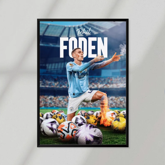 Phil Foden 2 Poster