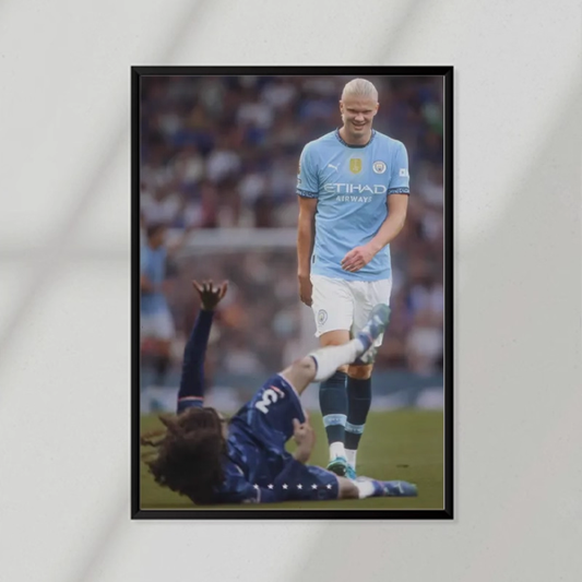 Erling Haaland Cucurella Poster