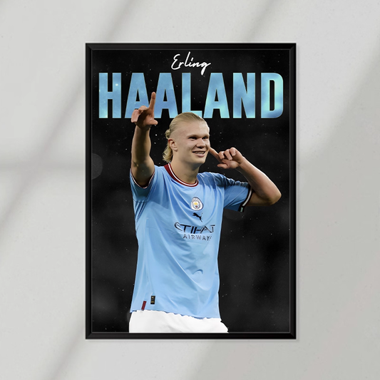 Erling Haaland Celebration Poster